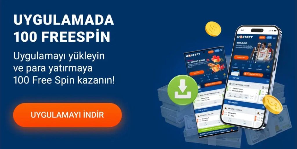 Mostbet uygulamada 100 freespin kampanyası